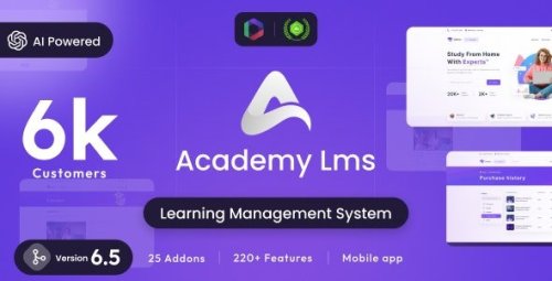 More information about "Academy Learning Management System + Addons"